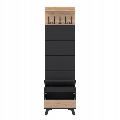 Garderoba-60x36D1N2-4PAN-szafka-na-buty-wieszak-panele-CZARNY-ARTISAN-Glebokosc-mebla-36-cm.jpg